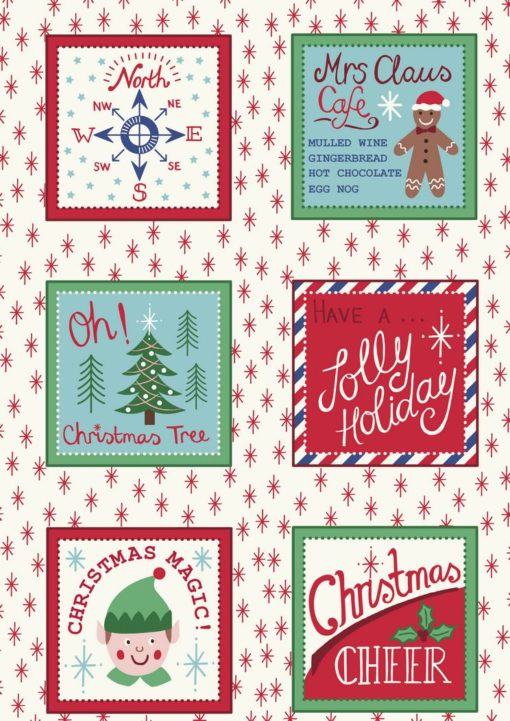 Christmas Labels White